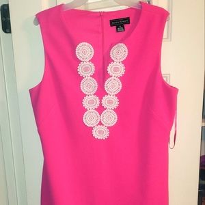 Jessica Howard Pink Dress w Lace Accents